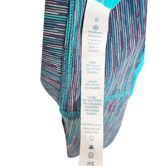 Lululemon Athletica 4 Flow Y Bra Size 6 - Picture 3 of 3